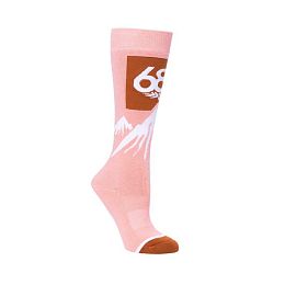 НОСКИ 686 WMNS SNOW CAPS SOCK PINK 2024